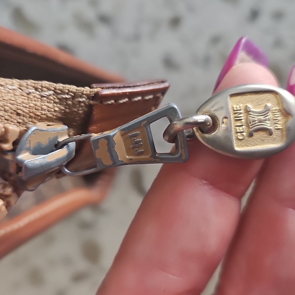 Celine Brown And Tan Clutch - Picture 7 of 15